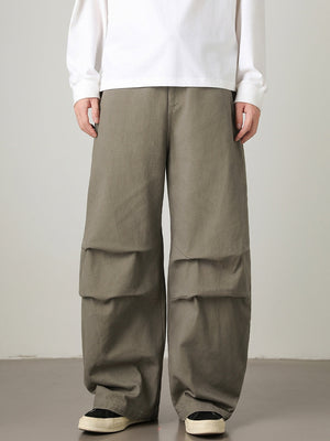 Liber Autumn Men's None Solid Color Pants