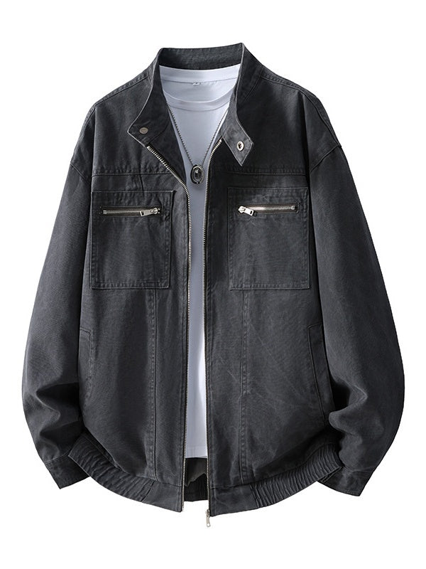 Retro Harrington Distressed Locomotive Tooling Jackets