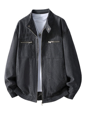 Retro Harrington Distressed Locomotive Tooling Jackets