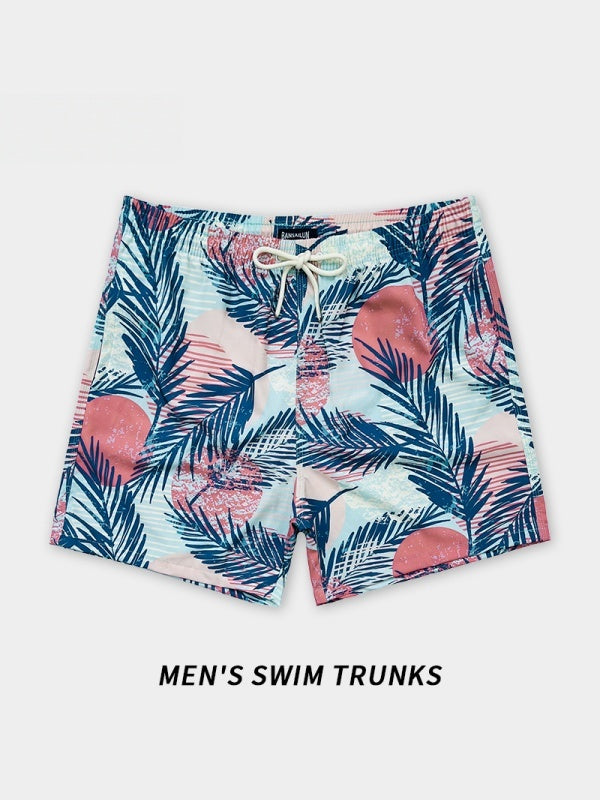 Printed Loose-fit Quick-drying Beach Shorts