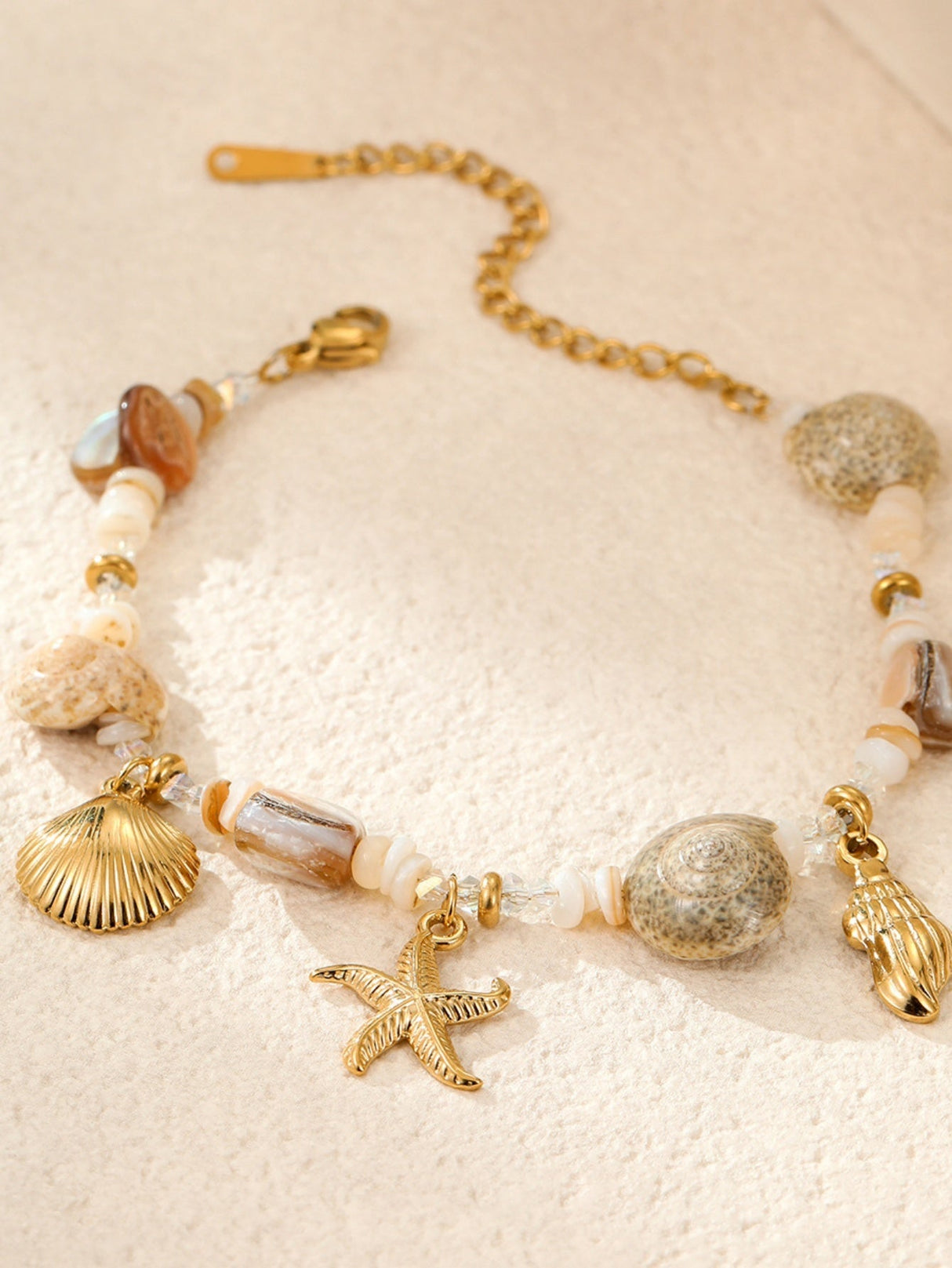 Holiday Conch Starfish Pearl Necklace