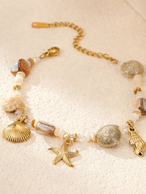 Holiday Conch Starfish Pearl Necklace