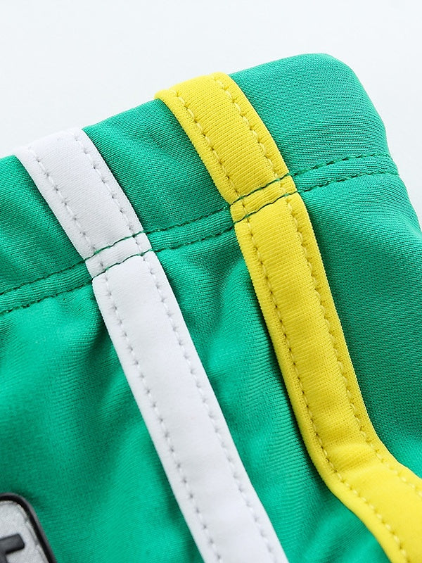 Low Rise Color Matching Beach Triangle Swimming Trunks