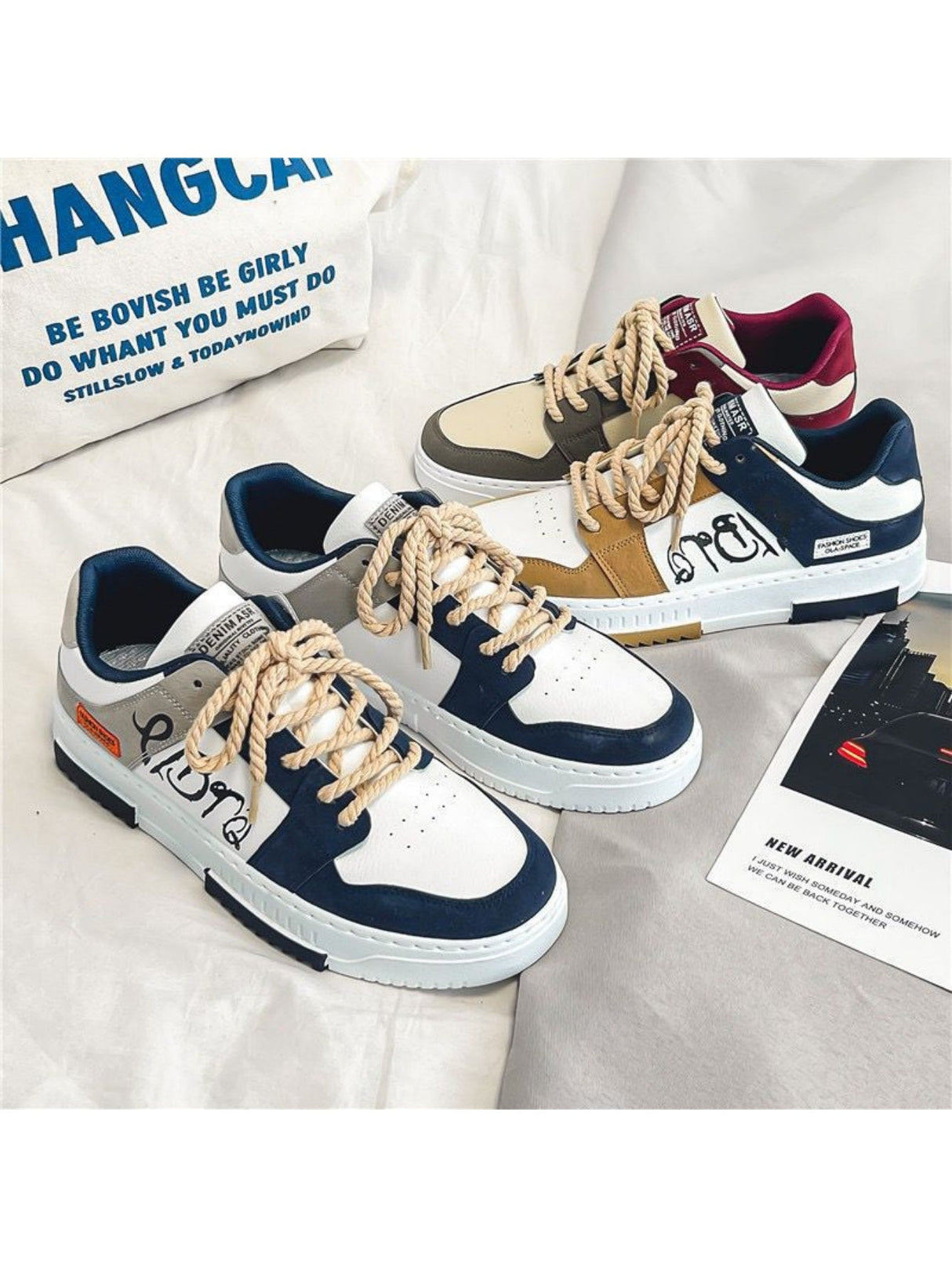 Liber Four Seasons Colorblock Men's Casual Sports Shoes