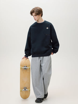 Liber Autumn Men's Pocket decoration Pattern Sweatshirts