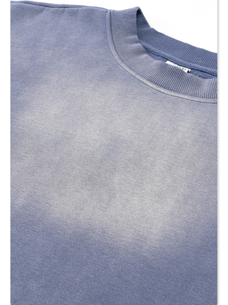 Liber Autumn Neutral wear Ribbed hem Solid Color Sweatshirts&Hoodies