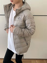 Zippered Pocket Quilting Lightweight Coat Stuffing Leisure Outdoor Cotton-padded Clothing