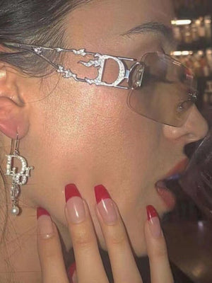 Frameless Cutout Sunglasses