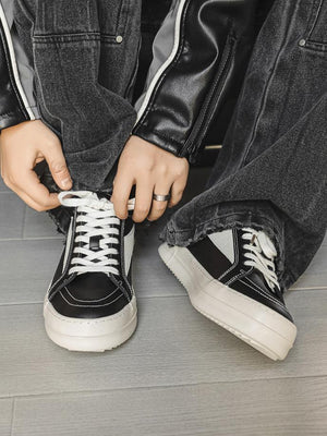 Color-blocked Casual Sneakers