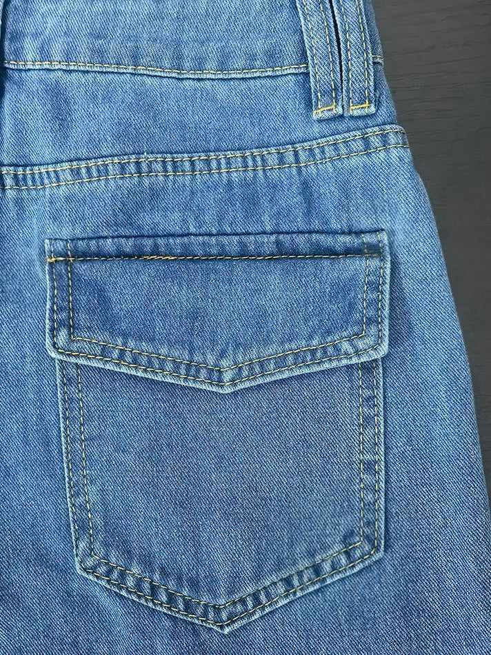 Liber Summer Women's Solid Color Jeans