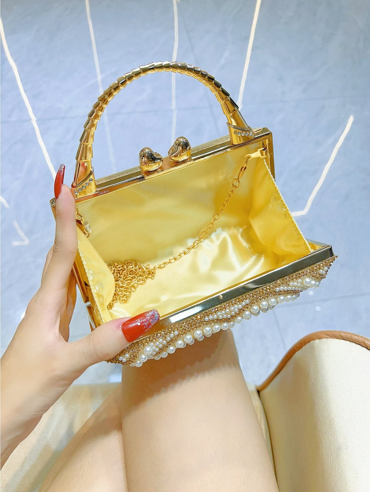 Liber Four Seasons ACC Pearl Love Saddle Bag