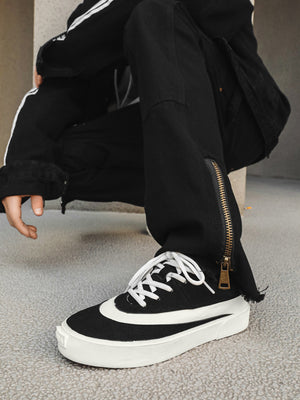 Suede Color-blocked Sneakers