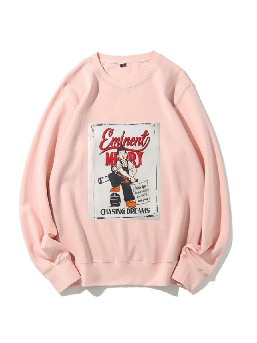 Pullover Pattern Printed Sweatshirt