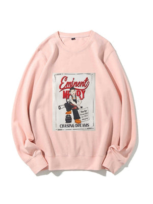 Pullover Pattern Printed Sweatshirt