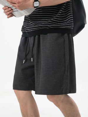 Faux Denim Loose-fit Straight-fit Mid-length Pants Five Points Shorts