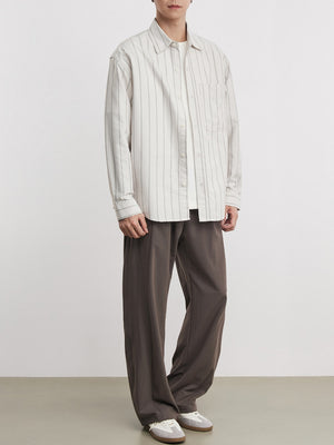 Wide Stripes Leisure Shirts