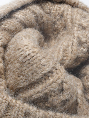 Jacquard Thick-Knit Beanie, Thermal Winter Hat, Warm Fleece-Lined, One Size