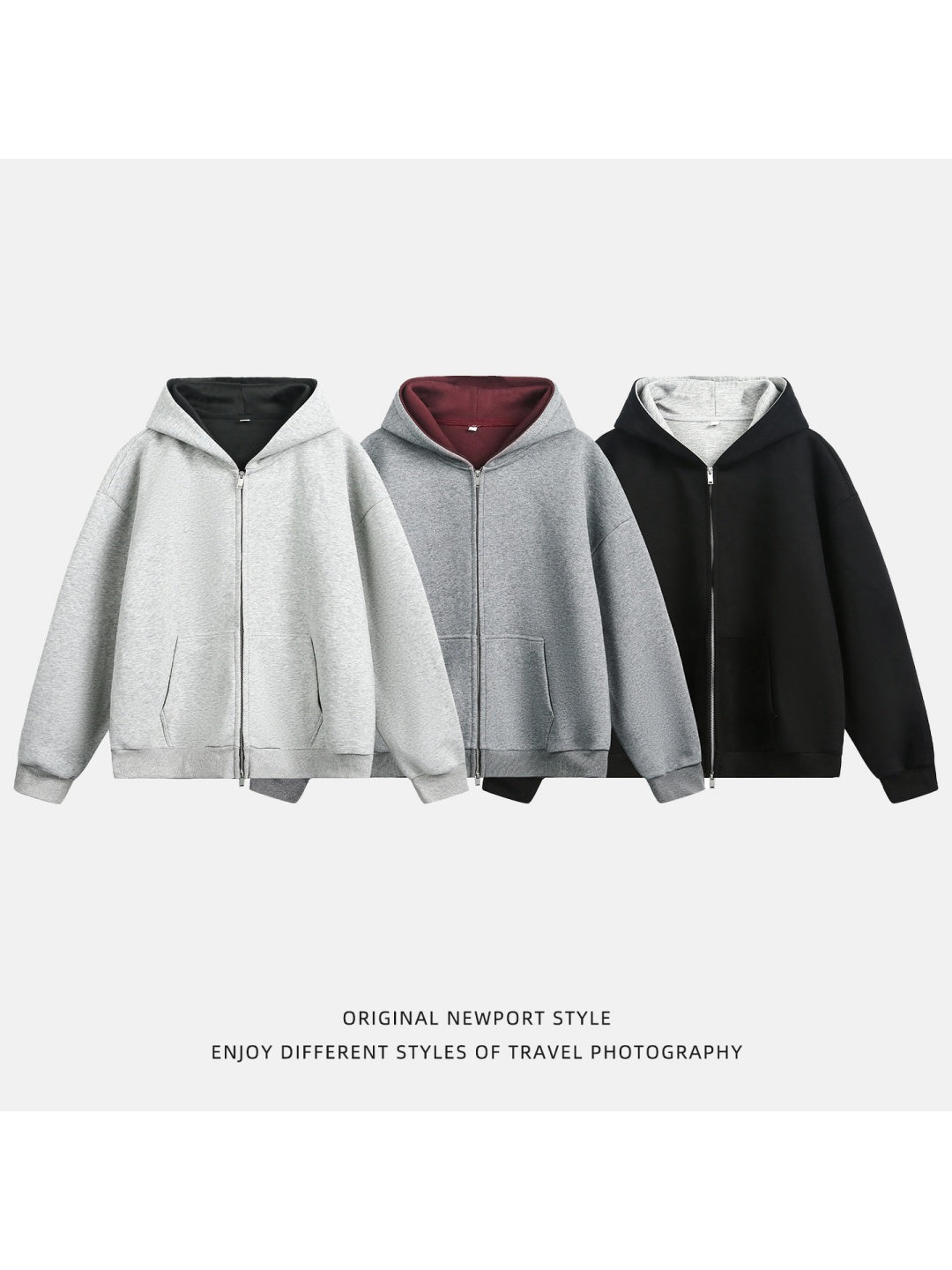 Liber Autumn Men's Solid Color Jackets