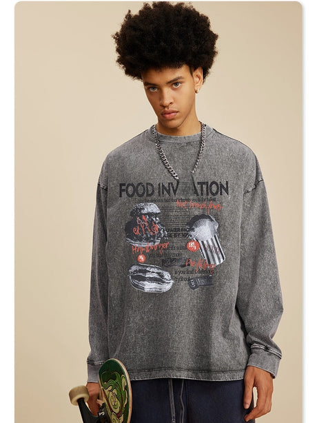 Loose Pure Cotton Printed T-shirts