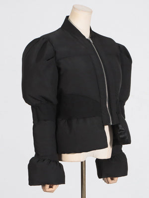 Stand-up Collar Long Sleeves Thick Jacket Winter Coats