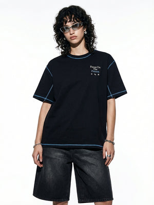 Color-blocked Loose-fit T-shirts
