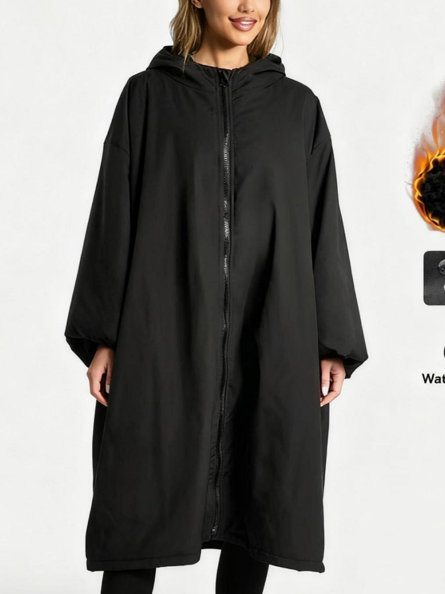 Raincoat-style Pockets Water Proof Light Drawstring Windproof Raincoat Outdoor Windbreaker