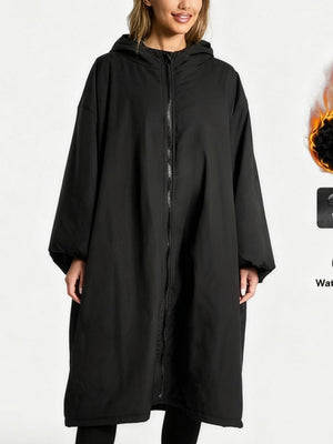 Raincoat-style Pockets Water Proof Light Drawstring Windproof Raincoat Outdoor Windbreaker