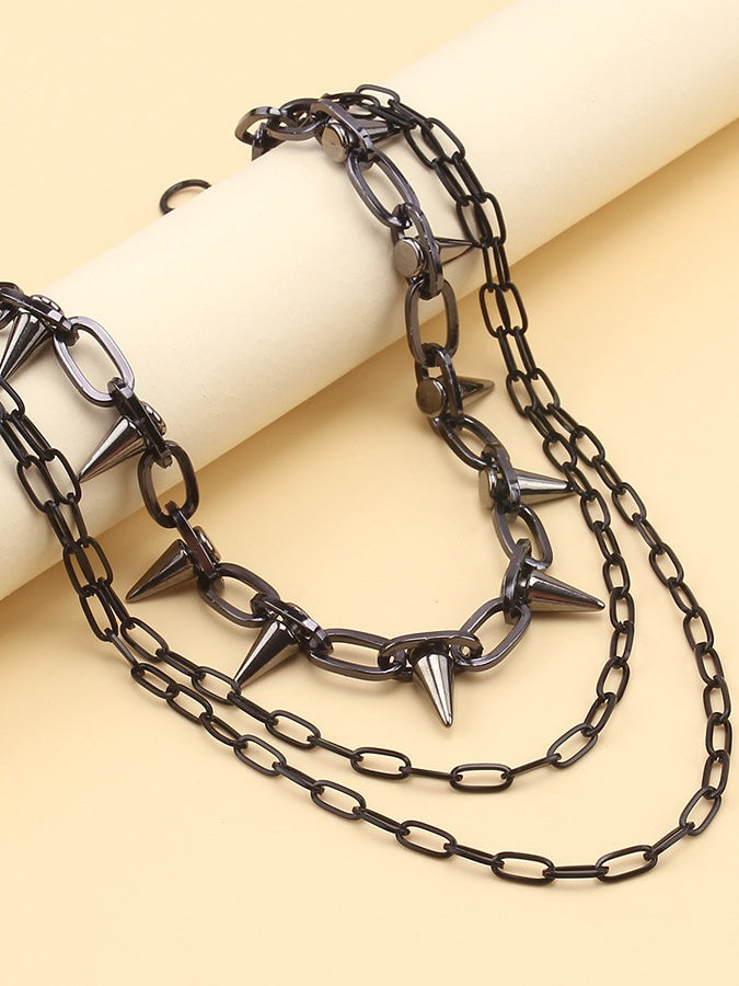 Hip Hop Punk Studs  Waist Chains