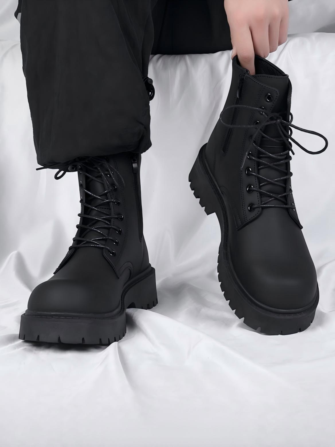 Britische Motorrad-Arbeitskleidung Martin-Stiefel