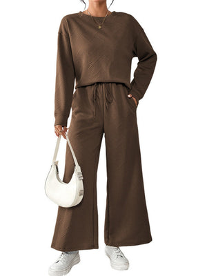 Liber Spring Women's Splicing Diamond 2-piece Sets