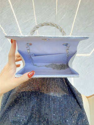 Liber Four Seasons ACC Sequined Diamond Small Square Bag