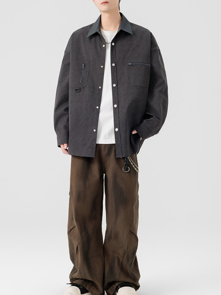 Work Clothes Loose-fit Shirts