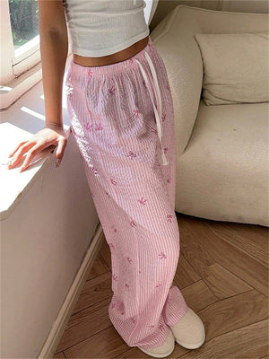 Liber Summer Women's Lace up Pants