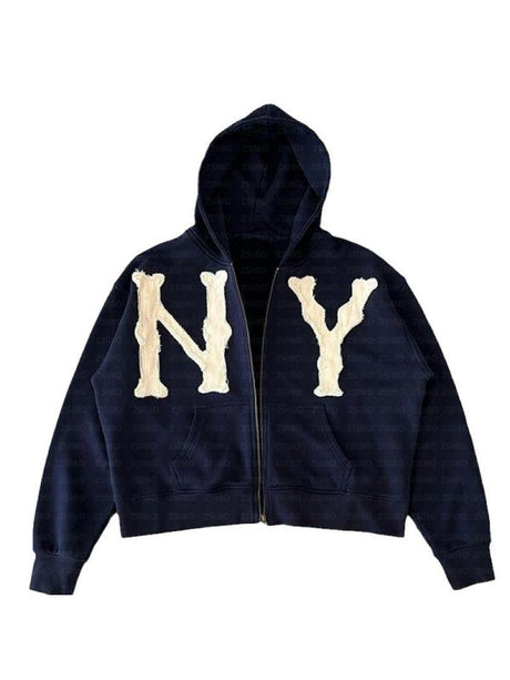 Letter Printed Hoddie Jackets