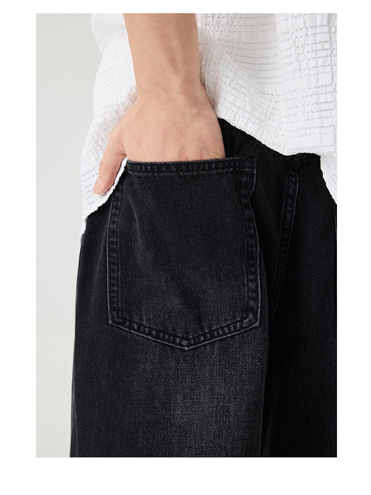 Liber Summer Men's Pocket decoration Jeans