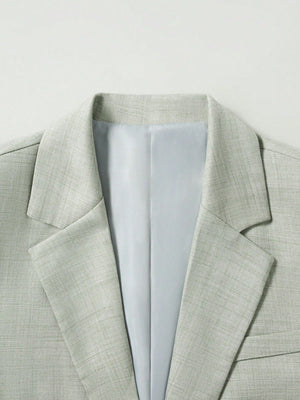 Solid Color Business Dinner Wedding Suit 2-piece Sets Set