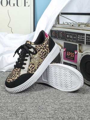 Leopard Print Unisex Casual Sneakers
