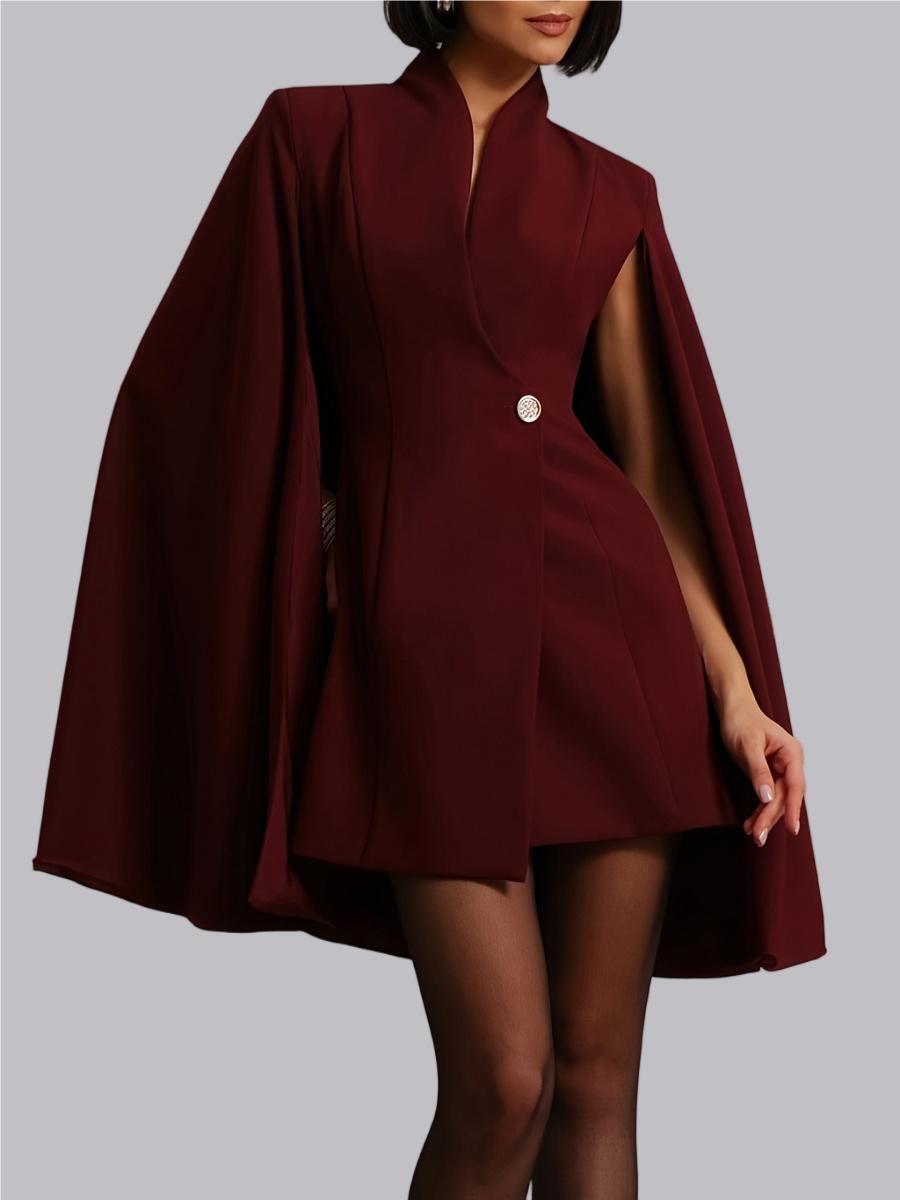 Grace Cloak Slim Fit Workplace Suit Dress