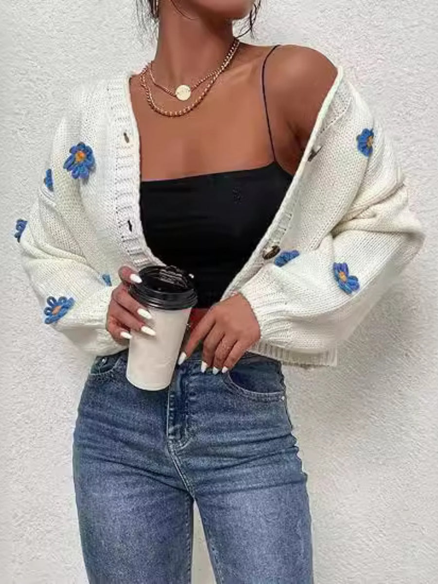 3D Flowers Cardigans