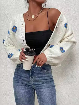 3D Flowers Cardigans