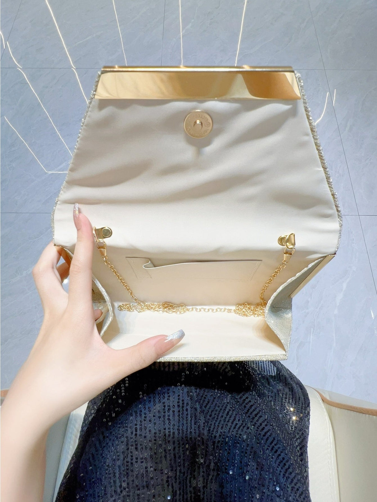 Liber Four Seasons ACC Sequin Envelope Bag