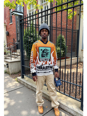 Neutral wear Printed Letter Long-sleeved T-shirt