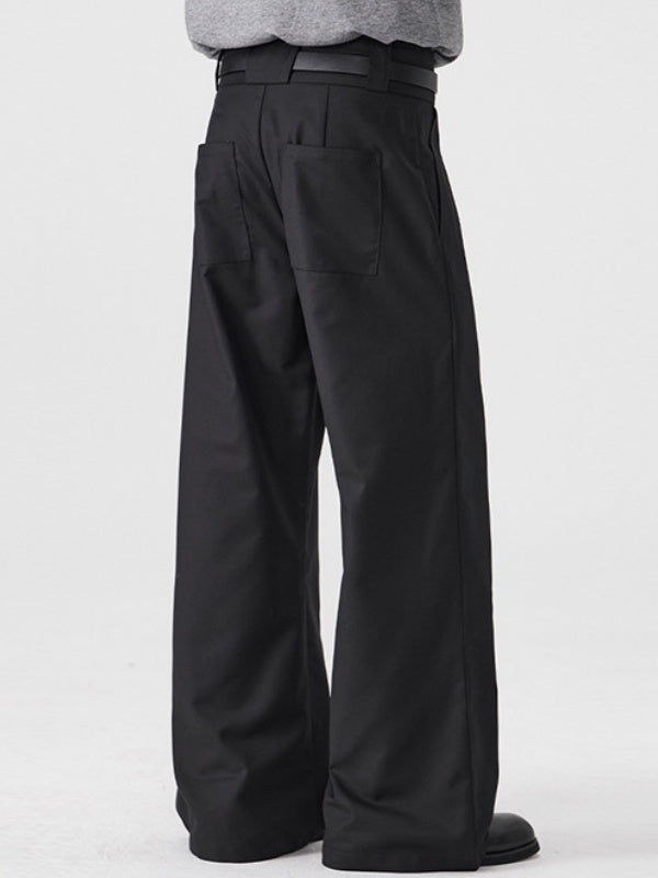 Commuting Cleanfit Straight-fit Wide-leg Dress Pants Pants
