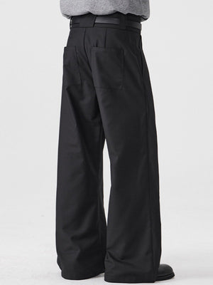 Commuting Cleanfit Straight-fit Wide-leg Dress Pants Pants
