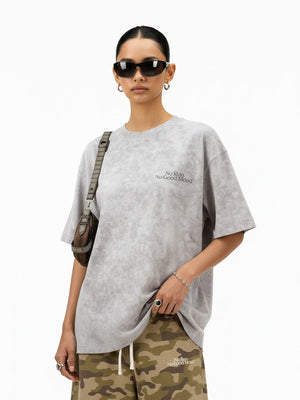 Tie-dye Cut Up Reflective Printed T-shirts