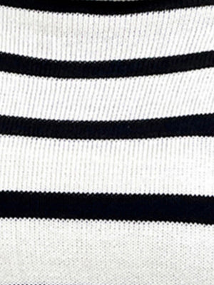 Streifen, kontrastierende Farben, überschnittene Schultern, lockere Pullover