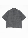 Destroy Hem Plaid Lightweight Boxy Shirts