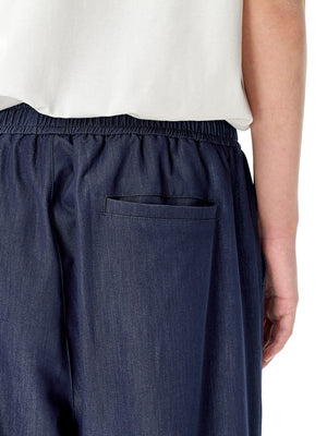 Faux Denim Quick-drying Cooling Sensation Wide Leg Pants