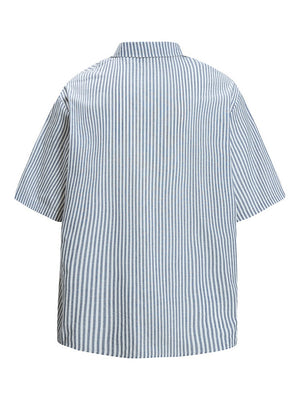 Letter Vertical Stripe Shirts