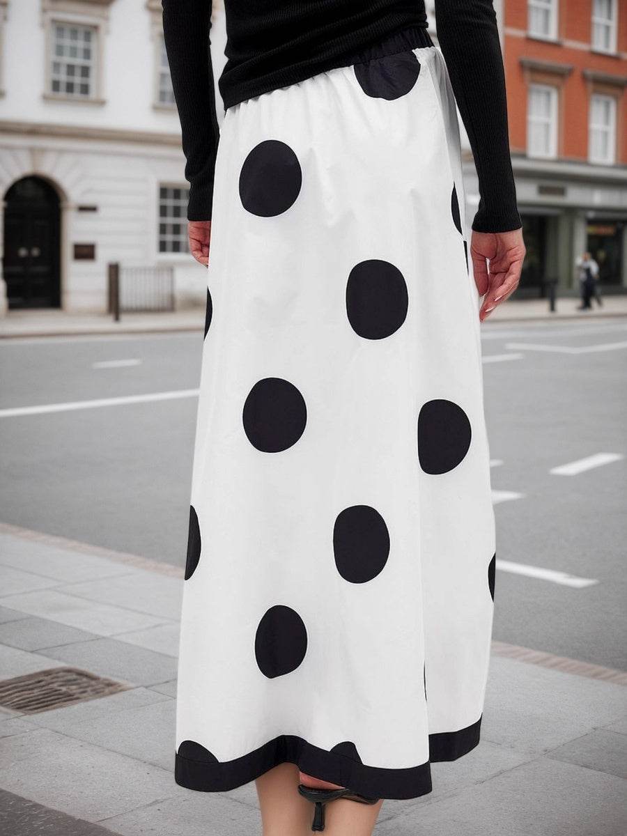 A Pendulum Wave Point Patchwork Skirt
